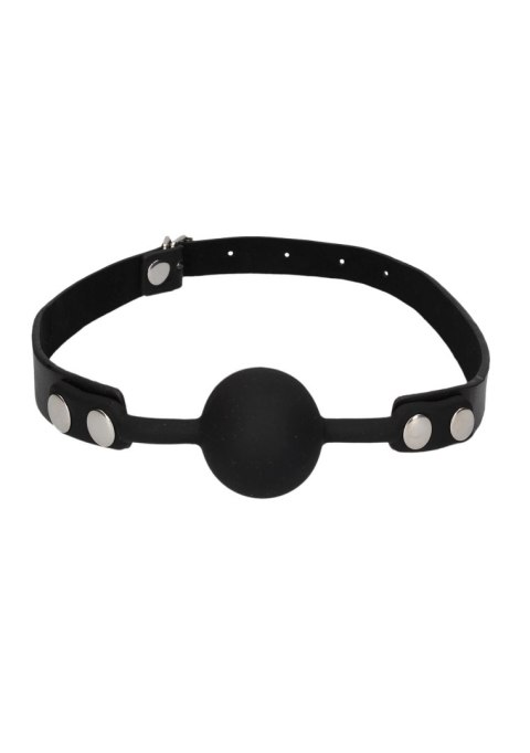 Silicone Ball Gag - with Adjustable Bonded Leather Straps Silicone Ball Gag - with Adjustable Bonded Leather Straps
