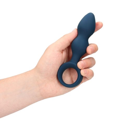 Teardrop Shaped Anal Plug - Medium - Baltic Blue Teardrop Shaped Anal Plug - Medium - Baltic Blue