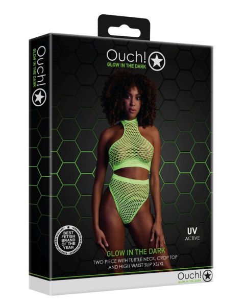 Ouch! - Komplet - Turtle Neck and High Waist Slip XS/ XL Ouch! - Komplet - Turtle Neck and High Waist Slip XS/ XL
