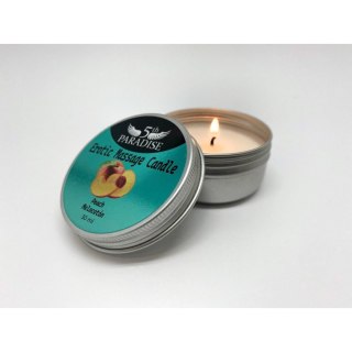 5th Paradise - Świeca do masażu - Erotic Massage Candle Peach 30ml