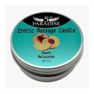 5th Paradise - Świeca do masażu - Erotic Massage Candle Peach 30ml