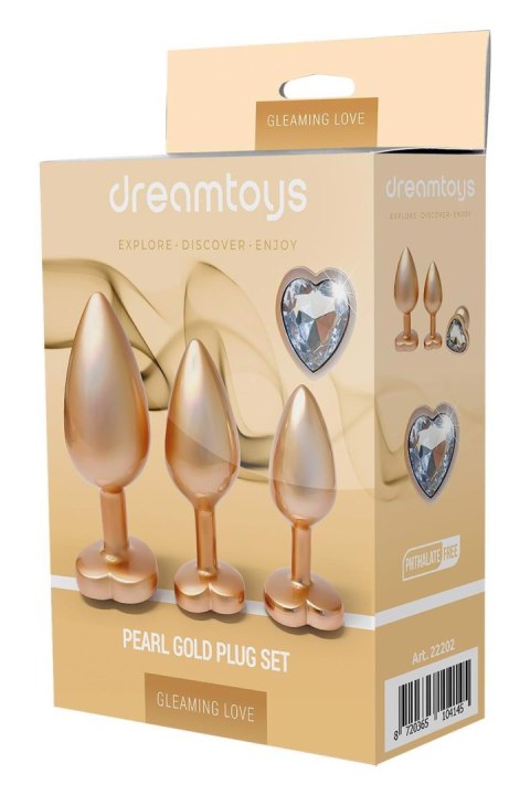 GLEAMING LOVE MATTE GOLD PLUG SET GLEAMING LOVE MATTE GOLD PLUG SET