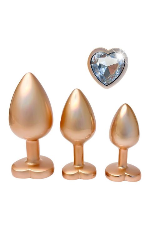 GLEAMING LOVE MATTE GOLD PLUG SET GLEAMING LOVE MATTE GOLD PLUG SET