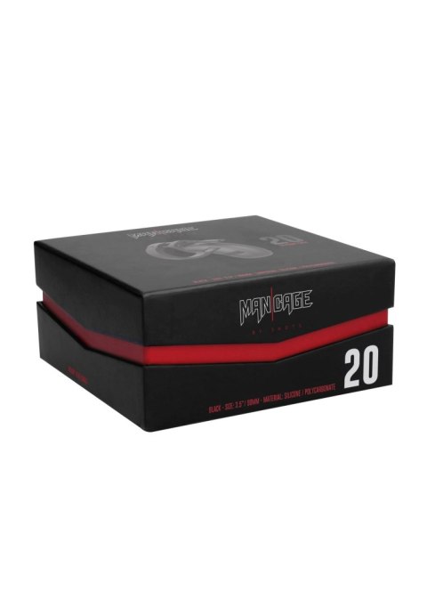 Model 20 - Chastity - 3.5"""" - Silicone Cock Cage - Black Model 20 - Chastity - 3.5"""" - Silicone Cock Cage - Black