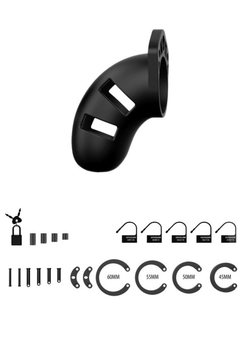 Model 20 - Chastity - 3.5"""" - Silicone Cock Cage - Black Model 20 - Chastity - 3.5"""" - Silicone Cock Cage - Black