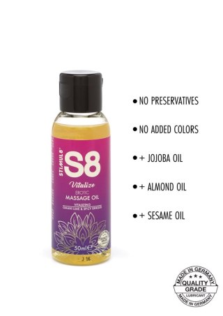 S8 - Olejek do masażu - Massage Oil 50ml Omani Lime & Spicy Ginger