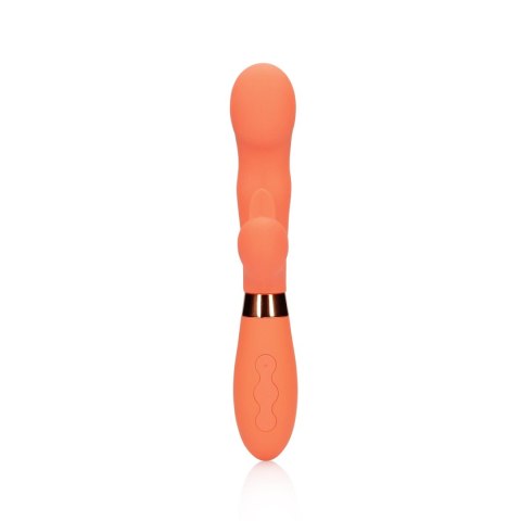 Silicone Rabbit Vibrator with Ribbed Clitoral Stimulator Silicone Rabbit Vibrator with Ribbed Clitoral Stimulator