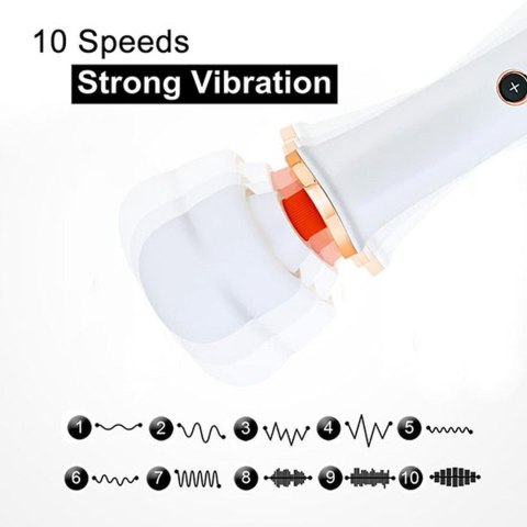 Stymulator-Massager Super Powerful USB Black 10 Function Stymulator-Massager Super Powerful USB Black 10 Function