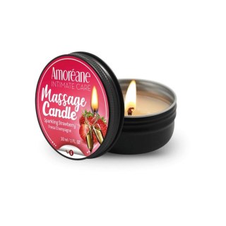 Amoreane - Świeca do masażu - Massage Candle Sparkling Strawberry 30ml