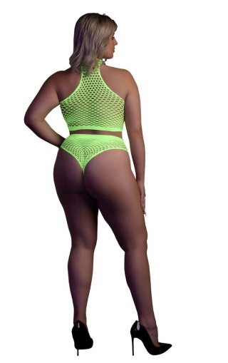 Ouch! - Komplet - Turtle Neck and High Waist Slip XL/XXXXL