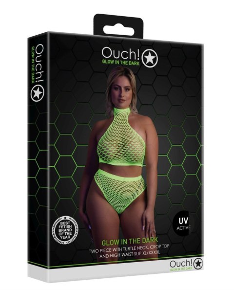 Ouch! - Komplet - Turtle Neck and High Waist Slip XL/XXXXL Ouch! - Komplet - Turtle Neck and High Waist Slip XL/XXXXL