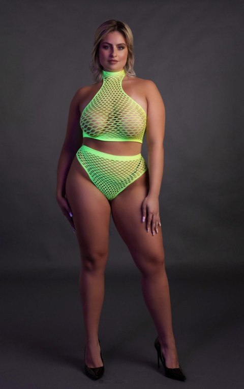 Ouch! - Komplet - Turtle Neck and High Waist Slip XL/XXXXL Ouch! - Komplet - Turtle Neck and High Waist Slip XL/XXXXL