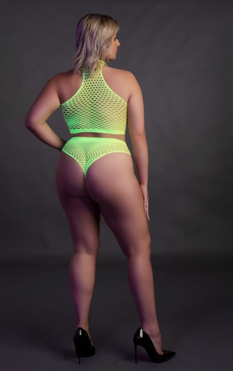 Ouch! - Komplet - Turtle Neck and High Waist Slip XL/XXXXL Ouch! - Komplet - Turtle Neck and High Waist Slip XL/XXXXL