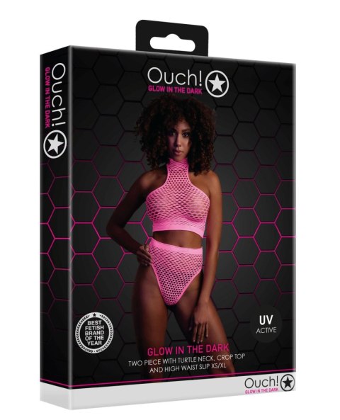 Ouch! - Komplet - Turtle Neck and High Waist Slip XS/ XL Ouch! - Komplet - Turtle Neck and High Waist Slip XS/ XL