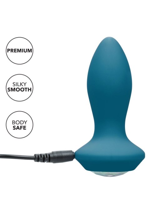 Vibrating Petite Crystal Probe Blue Vibrating Petite Crystal Probe Blue