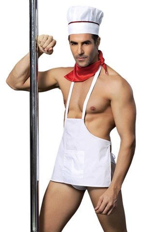 Kostium Kucharz - COOK OUTFIT 4 PCS WHITE TU (Size: TU)