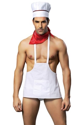 Kostium Kucharz - COOK OUTFIT 4 PCS WHITE TU (Size: TU)