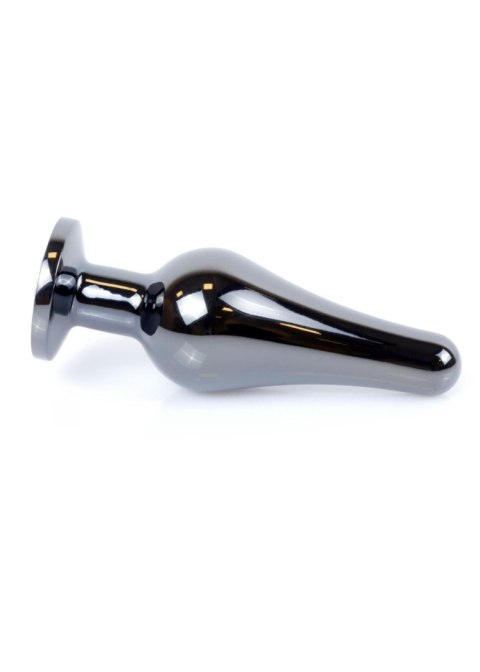 Plug-Jewellery Dark Silver BUTT PLUG- Black Plug-Jewellery Dark Silver BUTT PLUG- Black