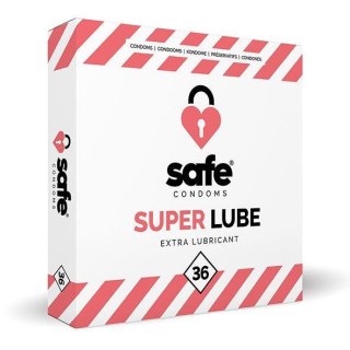 Prezerwatywy - SAFE - Condoms Super Lube Extra Lubricant 36 szt