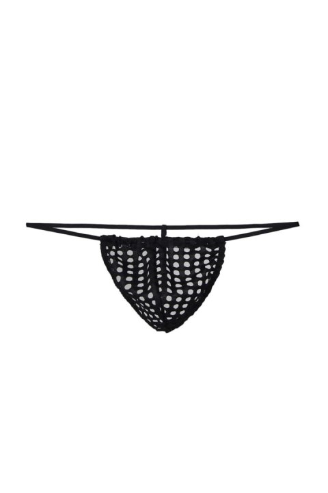 Stringi męskie - STG MEN MP051 BLACK TU (Size: TU) Stringi męskie - STG MEN MP051 BLACK TU (Size: TU)
