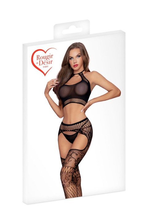 ROUGIR DE DESIR - Komplet TOP+COLLANT RESILLE T03 NOIR T.U ROUGIR DE DESIR - Komplet TOP+COLLANT RESILLE T03 NOIR T.U
