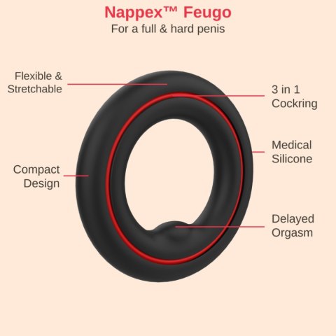 Cockring - Nappex™ Fuego - Premium Cockrings (10 Languages) Cockring - Nappex™ Fuego - Premium Cockrings (10 Languages)
