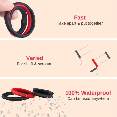 Cockring - Nappex™ Fuego - Premium Cockrings (10 Languages) Cockring - Nappex™ Fuego - Premium Cockrings (10 Languages)
