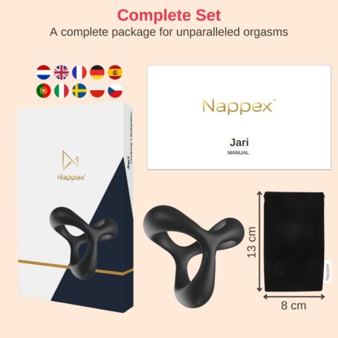 Cockring - Nappex™ Jari - Premium Cockrings (10 Languages) Cockring - Nappex™ Jari - Premium Cockrings (10 Languages)