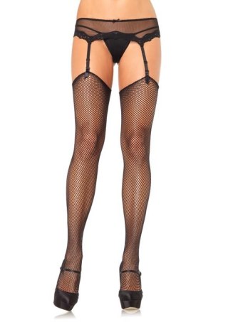 Pończochy - Fishnet Stockings Black