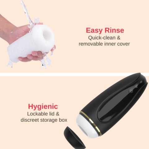Masturbator - Nappex™ Branco Black - Premium Mastubators (10 Languages Masturbator - Nappex™ Branco Black - Premium Mastubators (10 Languages