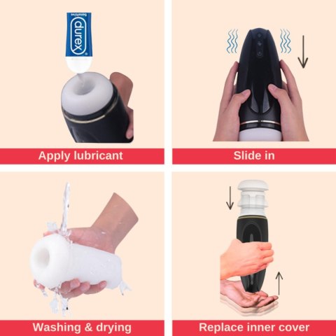Masturbator - Nappex™ Branco Black - Premium Mastubators (10 Languages Masturbator - Nappex™ Branco Black - Premium Mastubators (10 Languages