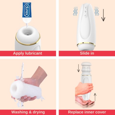Masturbator - Nappex™ Branco White - Premium Mastubators (10 Languages) Masturbator - Nappex™ Branco White - Premium Mastubators (10 Languages)