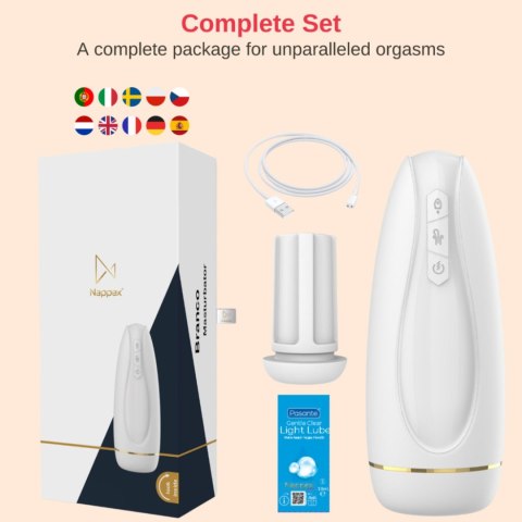 Masturbator - Nappex™ Branco White - Premium Mastubators (10 Languages) Masturbator - Nappex™ Branco White - Premium Mastubators (10 Languages)