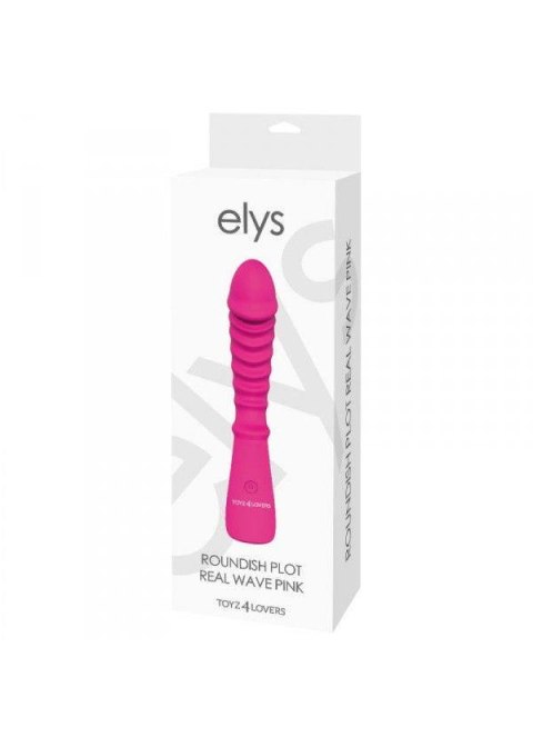Wibrator-VIBRATORE DESIGN ELYS - ROUNDISH PLOT REAL WAVE PINK Wibrator-VIBRATORE DESIGN ELYS - ROUNDISH PLOT REAL WAVE PINK