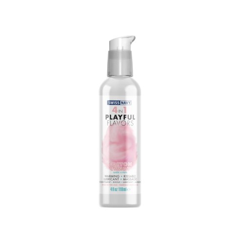 Swiss Navy 4 in 1 Lubricant with Cotton Candy Flavor 118 ml Swiss Navy 4 in 1 Lubricant with Cotton Candy Flavor 118 ml