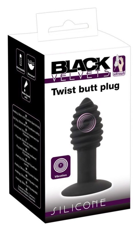 Korek analny wibrujący - Black Velvets Twist butt plug Korek analny wibrujący - Black Velvets Twist butt plug