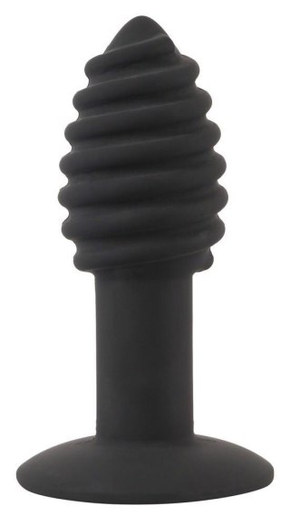 Korek analny wibrujący - Black Velvets Twist butt plug