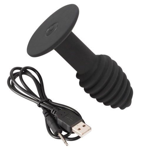 Korek analny wibrujący - Black Velvets Twist butt plug Korek analny wibrujący - Black Velvets Twist butt plug