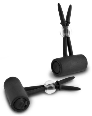 Klipsy na sutki wibrujące - Fetish Vibrating Silicone Nippl