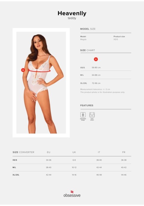 Obsessive - Heavenlly body otwarte XL/2XL - WYPRZEDAŻ Obsessive - Heavenlly body otwarte XL/2XL - WYPRZEDAŻ
