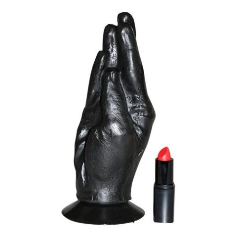 Dildo - All Black Fisting Hand 18 cm