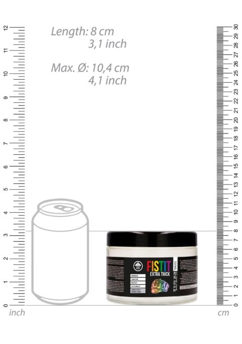 Fist It - Żel na bazie wody - Extra Thick - Rainbow - 500 ml