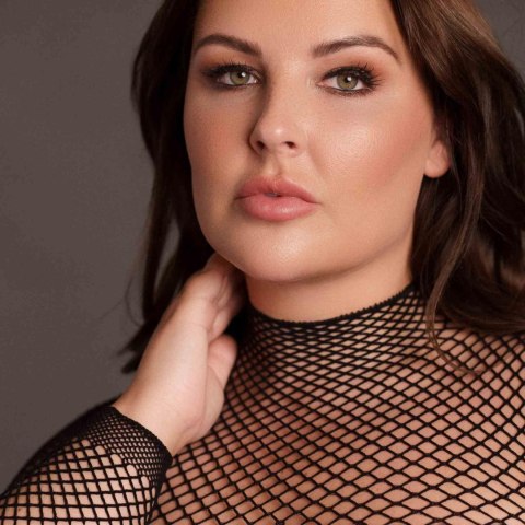 Le Désir - Siateczkowa sukienka - Long dress with fishnet structure and turtle neck. Le Désir - Siateczkowa sukienka - Long dress with fishnet structure and turtle neck.