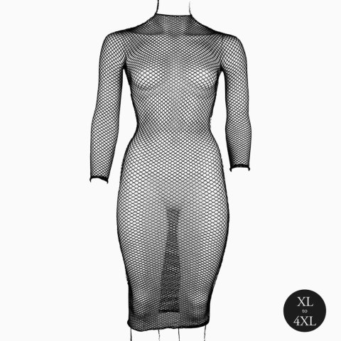 Le Désir - Siateczkowa sukienka - Long dress with fishnet structure and turtle neck. Le Désir - Siateczkowa sukienka - Long dress with fishnet structure and turtle neck.