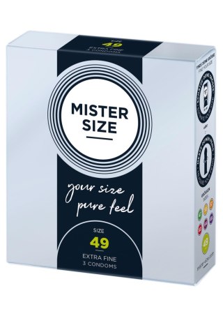 MISTER SIZE 49mm Condoms 3 szt Natural