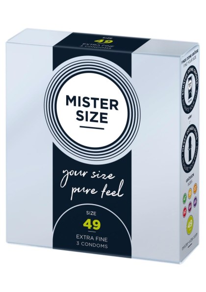 MISTER SIZE 49mm Condoms 3 szt Natural
