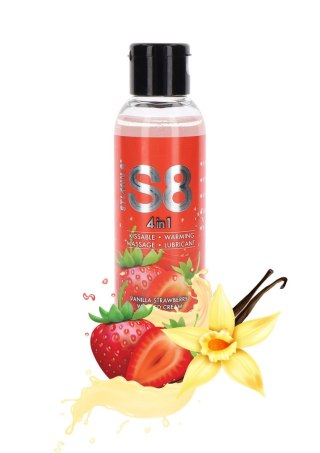 S8 - Żel smakowy rozgrzewający - 4-in-1 Dessert Lube 125ml Strawberry