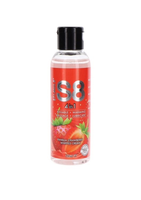 S8 - Żel smakowy rozgrzewający - 4-in-1 Dessert Lube 125ml Strawberry