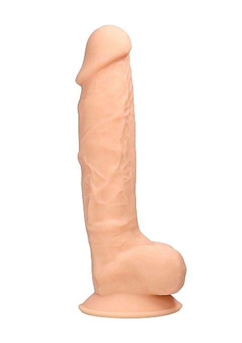Silicone Dildo With Balls - 22,8 cm - Flesh Silicone Dildo With Balls - 22,8 cm - Flesh