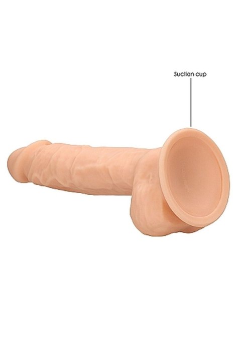 Silicone Dildo With Balls - 22,8 cm - Flesh Silicone Dildo With Balls - 22,8 cm - Flesh